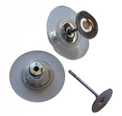 Ear Stud Pair with Clutch - Surgical Steel